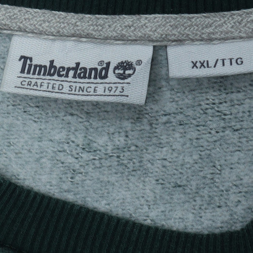 Timberland Men's Green 2XL Pullover Sweatshirt Crew Neck Fleece