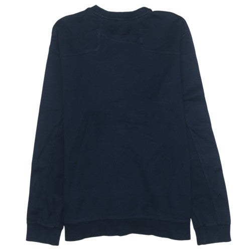 Hugo Boss Men's Blue Logo Crew Neck Sweatshirt Size L