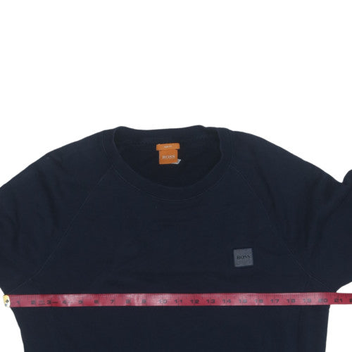 Hugo Boss Men's Blue Slim Fit Crew Neck Sweatshirt M