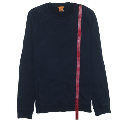 Hugo Boss Men's Blue Slim Fit Crew Neck Sweatshirt M