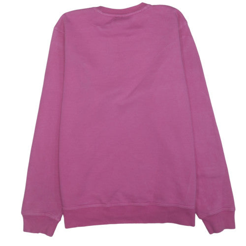 Nike Women Pink Crew Neck Pullover Sweatshirt XL Cotton Blend