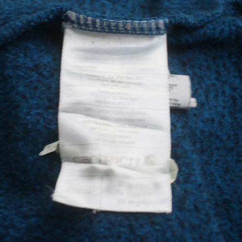 Carhartt Men's Blue XL Pullover Hoodie Relaxed Fit Logo Heavyweight