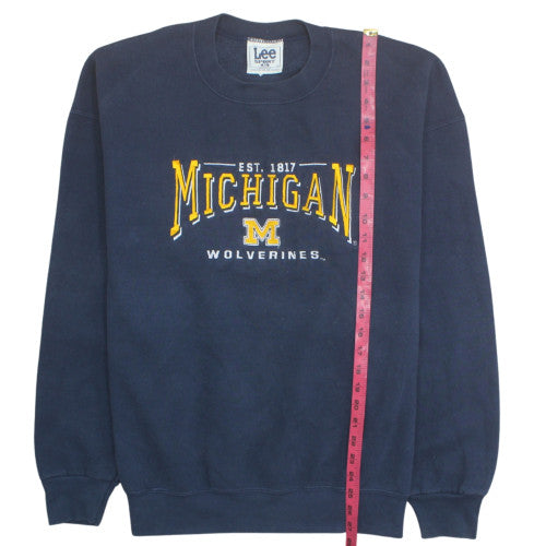 Lee Sport Men's Blue Michigan Wolverines XL Fleece Sweatshirt