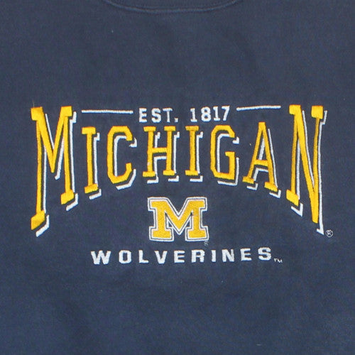 Lee Sport Men's Blue Michigan Wolverines XL Fleece Sweatshirt