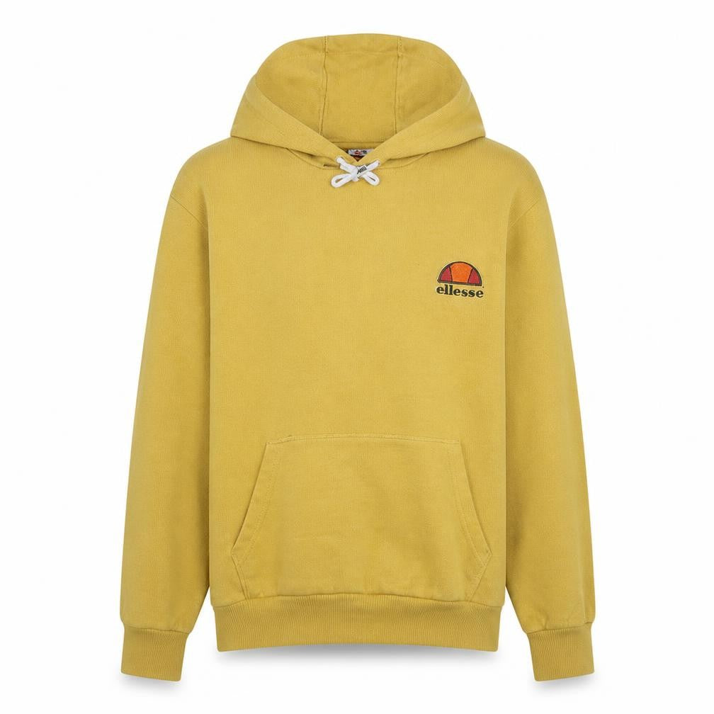 Ellesse Men's Yellow Pullover Hoodie Medium Logo Sportswear