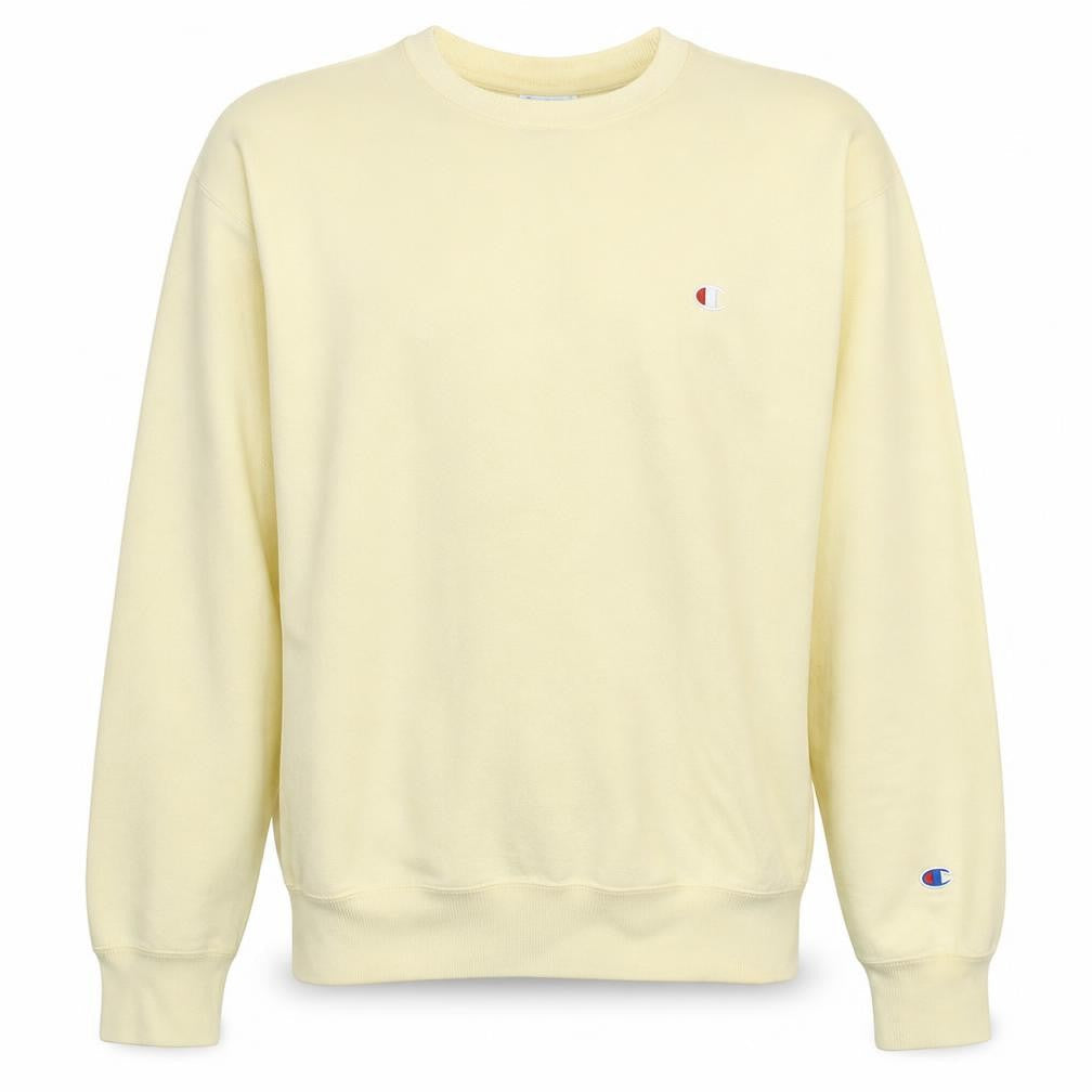 Champion Men's Beige Reverse Weave Pullover Sweatshirt Large