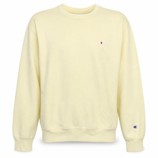 Champion Men's Beige Reverse Weave Pullover Sweatshirt Large