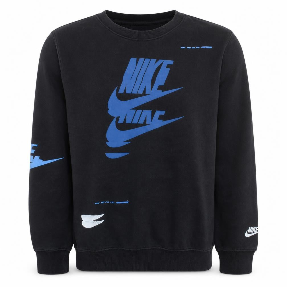 Nike Men's Black Pullover Graphic Logo Sweatshirt Size S