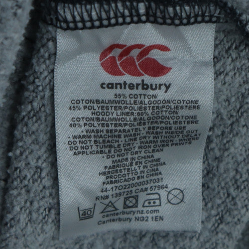 Canterbury Men's Black Pullover Hoodie L Cotton Blend Sportswear
