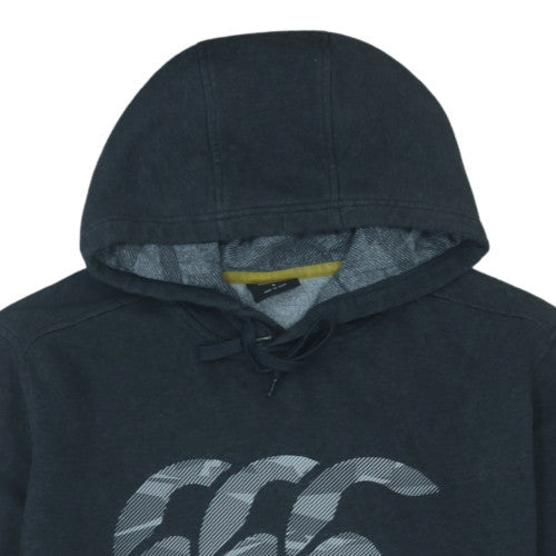Canterbury Men's Black Pullover Hoodie L Cotton Blend Sportswear