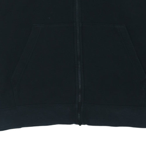 Nike Men's Black Full Zip Hoodie L Fleece Sports Casual