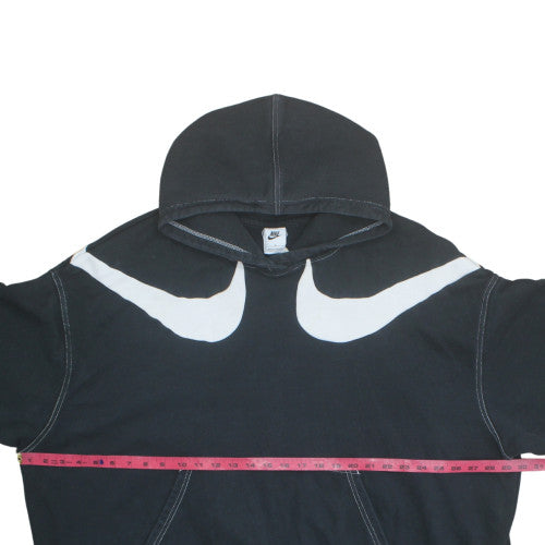 Nike Women's Black 3XL Pullover Hoodie Sweatshirt with Swoosh Design