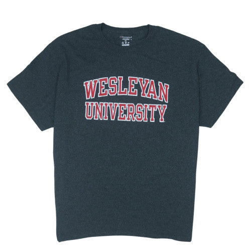 Champion Men's Grey Wesleyan University XL Short Sleeve T-Shirt