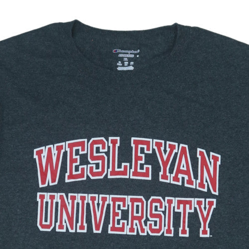Champion Men's Grey Wesleyan University XL Short Sleeve T-Shirt
