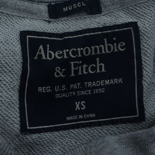 Abercrombie & Fitch Womens Grey XS Pullover Sweatshirt Classic Crew Neck