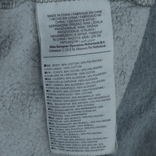 Nike SB Grey Men's Regular Fit Pullover Hoodie Medium