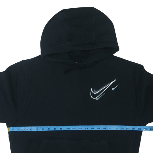 Nike Women's Black Small Pullover Hoodie with Logo Print