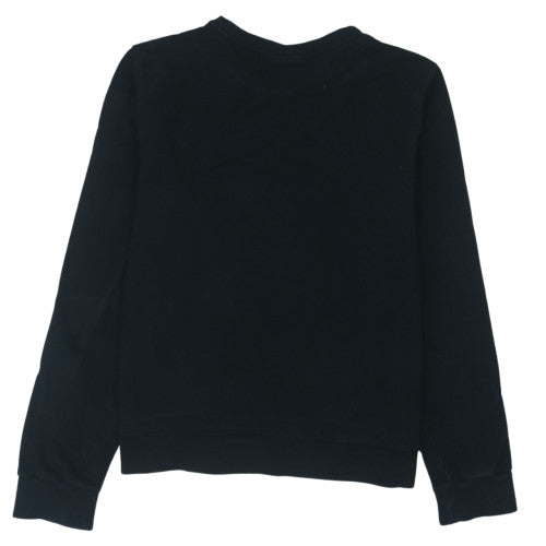 Calvin Klein Womens Black XL Pullover Sweatshirt Crew Neck Cotton Blend