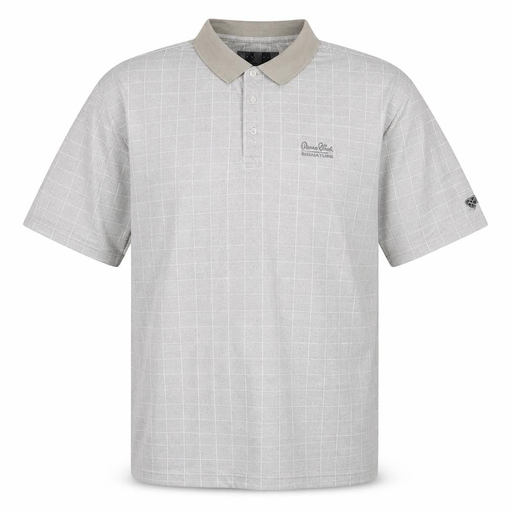 Nike Golf Men's Beige Check 2XL Polo Shirt Ocean Club Embroidered