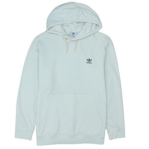 adidas Men's White XL Pullover Hoodie with Logo Pocket