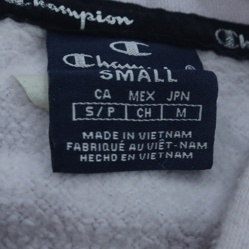 Champion Women's White Small Pullover Hoodie Sweatshirt