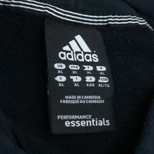 Adidas Men's Blue Pullover Hoodie XL Fleece Sportswear