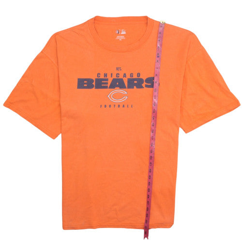 NFL Chicago Bears Orange Men's 2XL Cotton Graphic T-Shirt