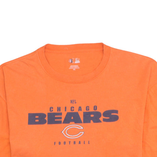 NFL Chicago Bears Orange Men's 2XL Cotton Graphic T-Shirt