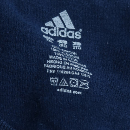 Adidas Men Blue Michigan Wolverines Graphic T-Shirt 2XL Regular Fit