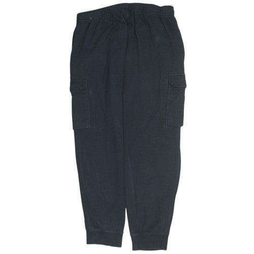 Nike Men's Black XL Cargo Jogger Trousers Fleece Regular Fit