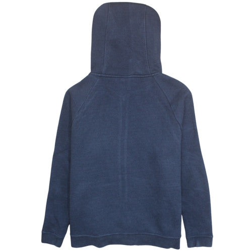 Nike Womens Navy Full Zip Hoodie L Cotton Blend Casual Sportswear
