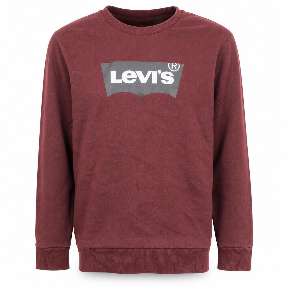 Levi's Men's Burgundy Crew Neck Sweatshirt L Graphic Logo Cotton