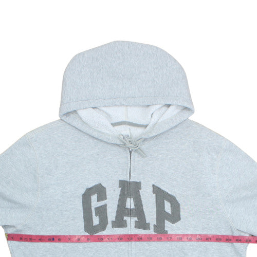 GAP Men's Grey Full Zip Hoodie XL Fleece Logo Classic Style
