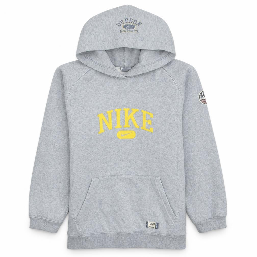 Nike Boys Grey Pullover Hoodie XL 158-170cm Cotton Blend Oregon Print
