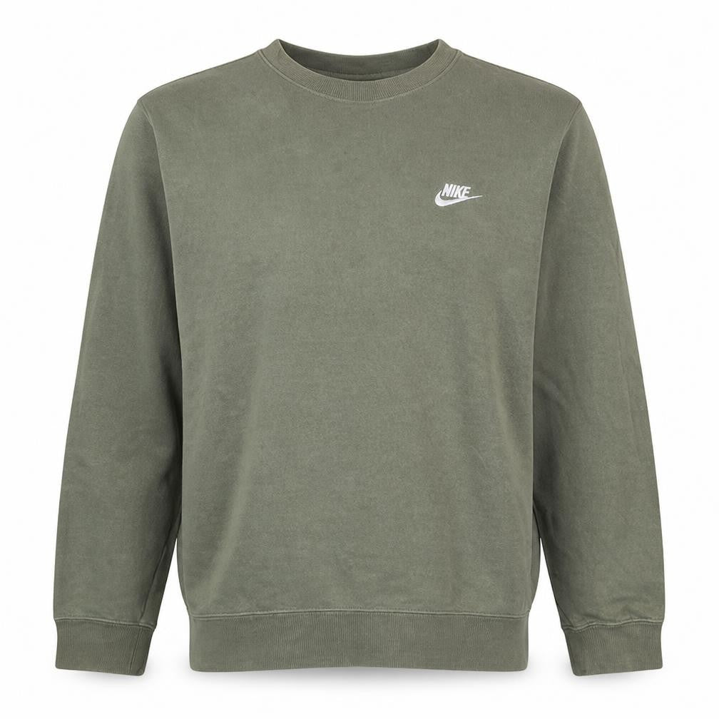Nike Mens Green Crew Neck Pullover Sweatshirt L Regular Fit