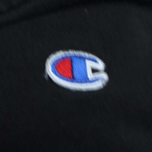 Champion Boys Black Pullover Hoodie Youth 16 Embroidered Logo Cotton Blend
