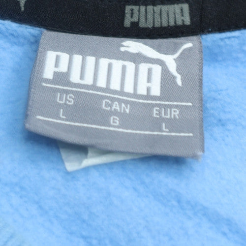 Puma Men Blue Manchester City Sweatshirt L Crew Neck Fleece