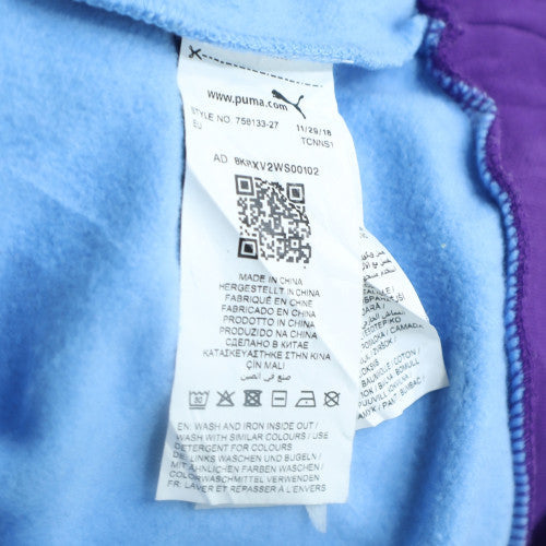 Puma Men Blue Manchester City Sweatshirt L Crew Neck Fleece