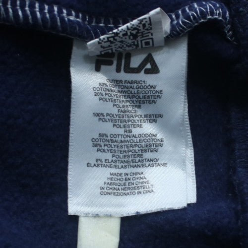 FILA Men's Blue Crew Neck Logo Sweatshirt Size S