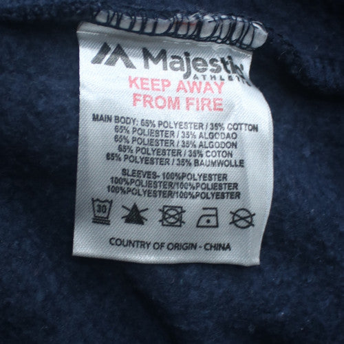 Majestic Athletic Men’s Blue Crew Neck Pullover Sweatshirt M
