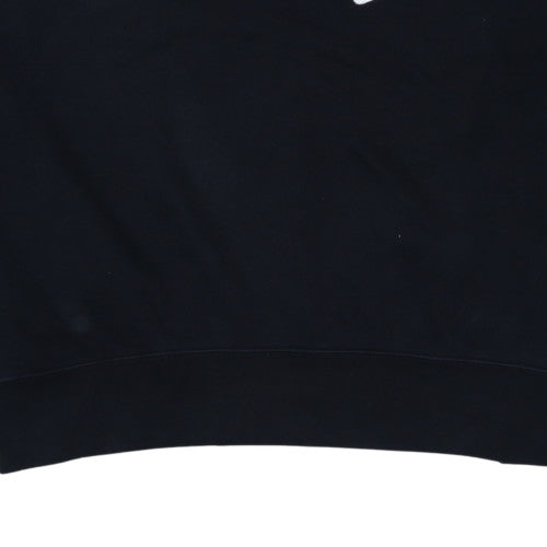 Nike Womens Black XL Pullover Sweatshirt Crew Neck Cotton Blend