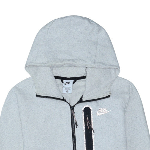 Nike Men's Grey Full Zip Hoodie Size S Fleece Sportswear