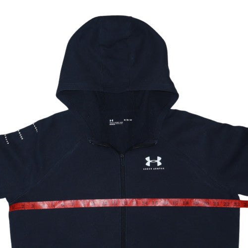Under Armour Men's Black Full Zip Hoodie Size M Relaxed Fit Sportswear