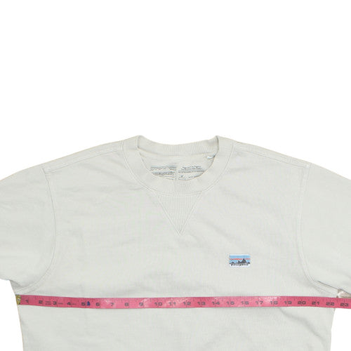 Patagonia Men's White M Regular Fit Organic Cotton Pullover Sweatshirt