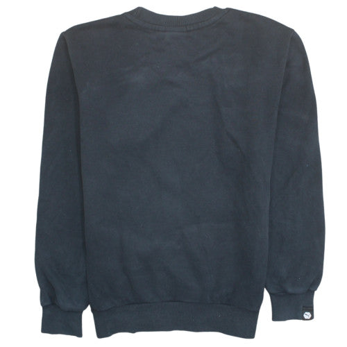 Puma Men's Black Small Pullover Sweatshirt Logo Fleece Crew Neck