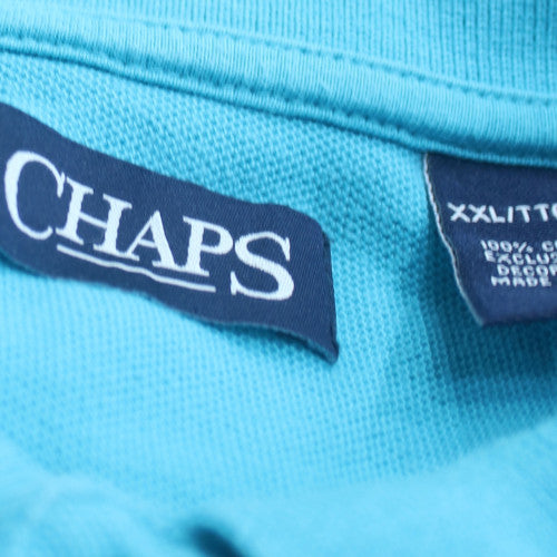 Chaps Men's Blue 2XL Regular Fit Cotton Polo Shirt