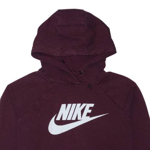 Nike Men's Red Pullover Hoodie Small Fleece Logo Sportswear