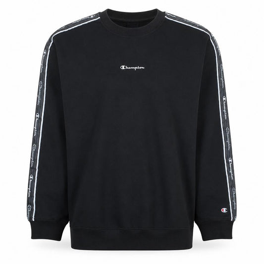 Champion Men’s Black Logo Crew Neck Pullover Sweatshirt Medium