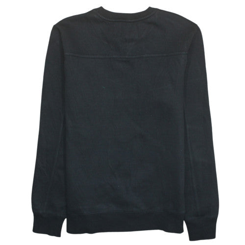 Calvin Klein Jeans Womens Black S Sweatshirt Crew Neck Logo Cotton