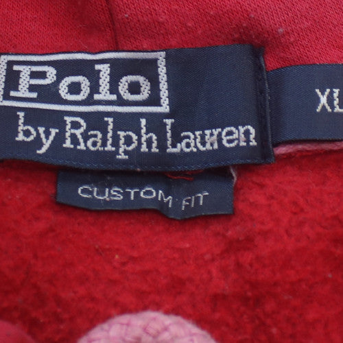 Ralph Lauren Men’s Red XL Pullover Hoodie Classic Fit Fleece